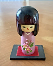 Vintage Kokeshi Mini Doll on Stand  picture