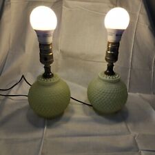 Vintage Hobnob Style Mint Green Lamps - Set of 2 - Tested & Works picture