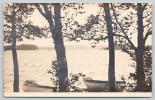 Rppc Liberty, Maine. 1908, Two Small Boats and Lake A640 picture