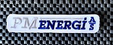 PM ENERGI AS EMBROIDERED SEW ON PATCH DENMARK ENERGY EQUIPMENT 4 1/4