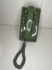 Vintage Western Electric Rotary Phone Wall Mount Avocado Green Not Tested picture