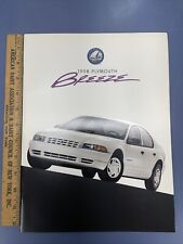 Vintage 1998 NOS Plymouth Breeze Deluxe Dealership Brochure 26 Pages Prowler Pic picture