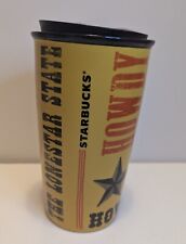 Starbucks Texas Tejas Lone Star State Howdy 12 oz. Ceramic Tumbler Mug W/ Lid picture