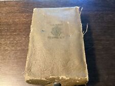 ORIGINAL WW11 U.S. ARMY MILTARY MENDING SEWING KIT-RECTANGLE BOX picture