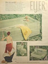 Eljer Plumbing Fixtures Mint Green Murray Corp Pittsburgh Vintage Print Ad 1956 picture