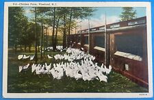 Vintage Chicken Farm Postcard - Vineland, NJ | Early 1900s Poultry Farming picture