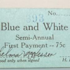 1927 Blue And White Program Los Angeles High School Thelma McKesson Receipt LAHS picture