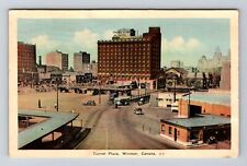 Windsor-Ontario, Tunnel Plaza, Prince Edward Hotel, Advertising Vintage Postcard picture