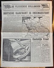 Allied Propaganda Dutch Air Drop Leaflet 'De Vliegende Hollander' 1945 picture