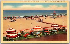 Rehoboth Beach Delaware, Indian Beach Club and Bathing Beach, Vintage Postcard picture