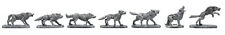 7 Piece Wolf Pack Set - 100% Lead-Free Pewter - Classic Fantasy Miniatures for picture