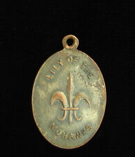 Vintage Lily of the Mohawks Medal Religious Holy Catholic Fleur de lis picture
