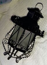 Hanging Lantern,Ornate Scroll Work,Gothic,Spanish,Vintage,13” By 8” picture