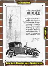 Metal Sign - 1918 Biddle Town Car- 10x14 inches picture