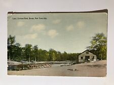 1914 Lake Crotona Park Bronx New York City Scenic Photo Postcard picture