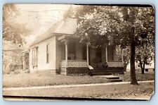 Marion Iowa IA Postcard RPPC Photo House View Rocking Chair 1914 Antique Posted picture