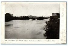 1907 River From 6th Street Bridge Penitentiary Sioux Falls South Dakota Postcard picture