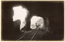 J.V., Norway, Voss Railway. View near Stanghelle vintage albumen print. Vintage picture