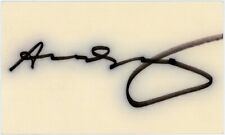 Andy Warhol ~ Signed Autographed Index Card Authentic Signature ~ JSA LOA picture