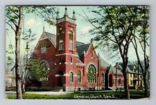 Niles OH-Ohio, Christian Church, Antique Vintage Souvenir Postcard picture