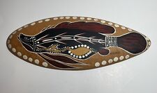 Wirigerie Australian Aboriginal Fish Painting On Carved Shield Signed picture