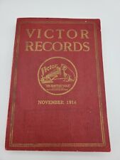 Vintage November 1914 Victor Records Catalog Book Price Guide Music Phonograph picture