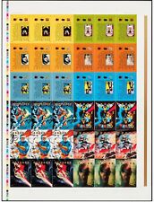 RARE 1993 Marvel XMEN Character Time Watch PROMO Trading Card UNCUT SHEET picture