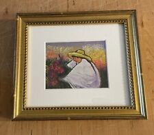 Small Peruvian Framed Painting Folk Art picture