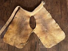 Vintage LEATHER CHAPS Chinks Farrier Great Grandpas  Cool Wall Art Cowboy Chaps picture