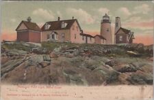 Pemaquid Point Light, Maine Coast Boston 1906 Postcard picture