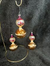 Vintage 0ne Cute Blown Glass Christmas Ornament ~ De Carlini ~ Clown ~ Italy picture