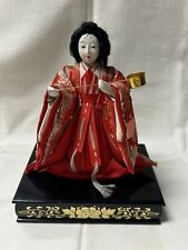 Traditional Japanese Hina Doll The Court Lady Festival Handmade Painted Stand picture