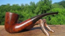 Savinelli Oscar Aged Briar 611 Italy Smooth Bent Dublin Tobacco Pipe Vintage picture