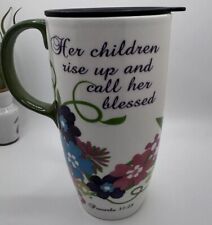 CYPRESS HOME PROVERBS HER CHILDREN  tall beverage MUG -  picture
