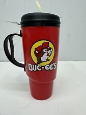 Buc-ee’s Thermo-Serv 34 oz Red Travel Mug  Bucees Beaver Cup picture