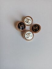 Lot Of 4 16mm Cc Button REPLACEMENT Gold Tone Chanel BUTTON picture