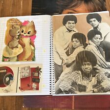Vintage Notebook Scrapbook W/ Ephemera 60’s-90’s Authentic Stickers Poster Cards picture