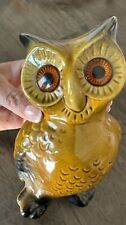 Vintage MCM Ceramic Owl. 8”H x 4”W picture