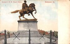 General JEB Stuart Monument Richmond Virginia 1908 Postcard picture