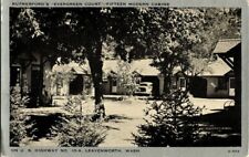 1930'S. US HWY 10, LEAVENWORTH, KANS. RUTHERFORD'S COURT. POSTCARD YD9 picture