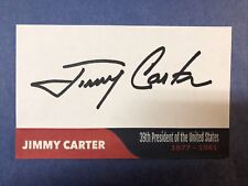 President Jimmy Carter SIGNED 3x5 Index Card POTUS AUTOGRAPH - Full Name RARE picture