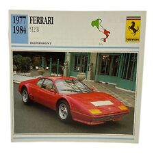 Cars of The World -  Single Collector Card  -1977-1984 Ferrari 512 B picture
