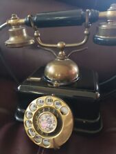 Vintage black rotary dial telephone. Collectabile Phone.  picture