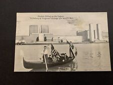1933 Chicago World's Fair A Century Of Progress Gondola Riding Lagoon Postcard picture