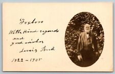 RPPC Foxboro  Old Man Posing   Postcard 1908 picture