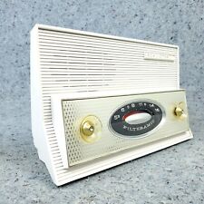 RCA Victor Tube Radio  1-X-4E The Charmflair 1950s White MCM Vintage Working picture