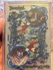 Vintage Walt Disney World Disneyland Clear Translucent Playing Cards SEALED NEW picture