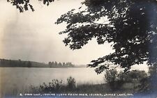 James Lake Snow Lake  Indiana RPPC Inbody Postcard LP33 picture