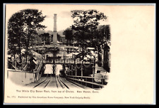 Vtg Postcard The White City Saven Rock, from the top of Chutes, New Haven Unp picture