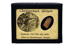 Shot Bullet Relic from The Battle of Chickamauga, GA with Display Case and COA  picture
